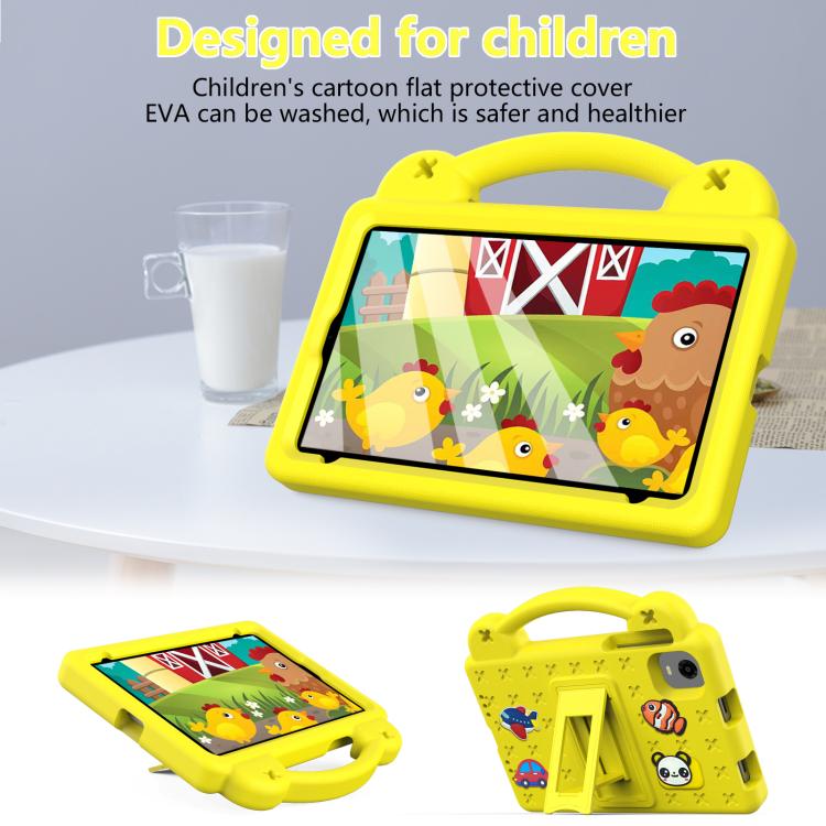 For Alldocube iPlay 60 Mini Turbo 2024 Handle Kickstand Children EVA Shockproof Tablet Case(Yellow) - CUBE by PMC TechLife | Online Shopping South Africa | PMC TechLife | Buy Now Pay Later Mobicred