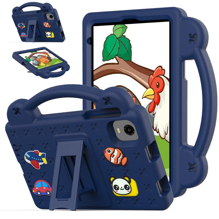 For Alldocube iPlay 60 Mini Turbo 2024 Handle Kickstand Children EVA Shockproof Tablet Case(Navy Blue) - CUBE by PMC TechLife | Online Shopping South Africa | PMC TechLife | Buy Now Pay Later Mobicred