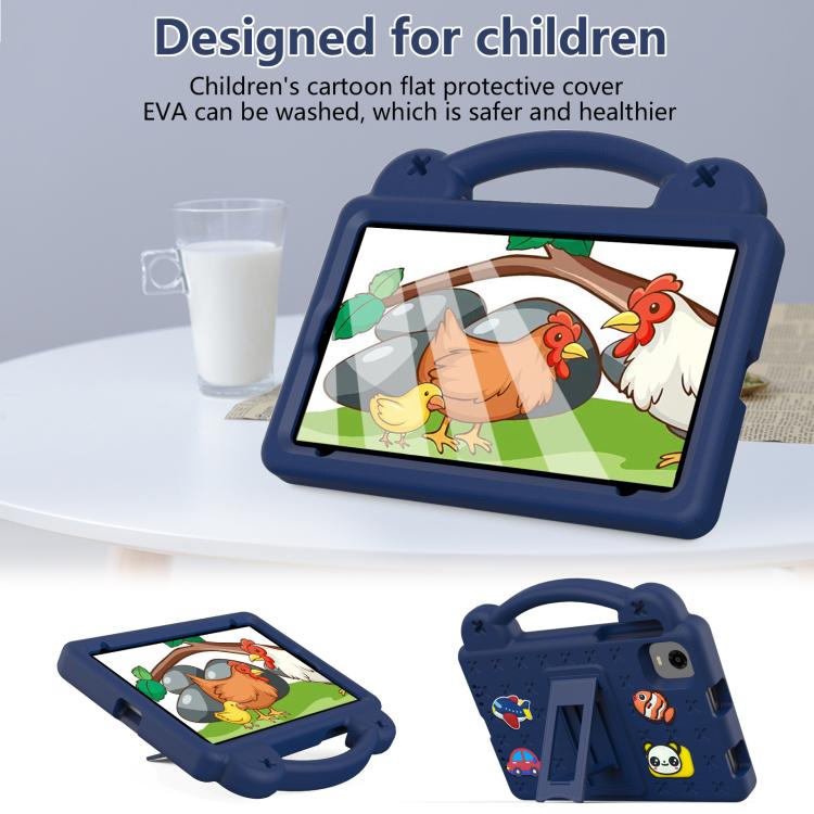 For Alldocube iPlay 60 Mini Turbo 2024 Handle Kickstand Children EVA Shockproof Tablet Case(Navy Blue) - CUBE by PMC TechLife | Online Shopping South Africa | PMC TechLife | Buy Now Pay Later Mobicred