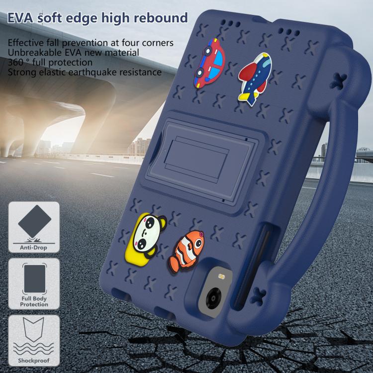 For Alldocube iPlay 60 Mini Turbo 2024 Handle Kickstand Children EVA Shockproof Tablet Case(Navy Blue) - CUBE by PMC TechLife | Online Shopping South Africa | PMC TechLife | Buy Now Pay Later Mobicred