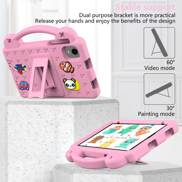 For Alldocube iPlay 50 Mini Pro 2023 8.4 Handle Kickstand Children EVA Shockproof Tablet Case(Pink) - CUBE by PMC TechLife | Online Shopping South Africa | PMC TechLife | Buy Now Pay Later Mobicred