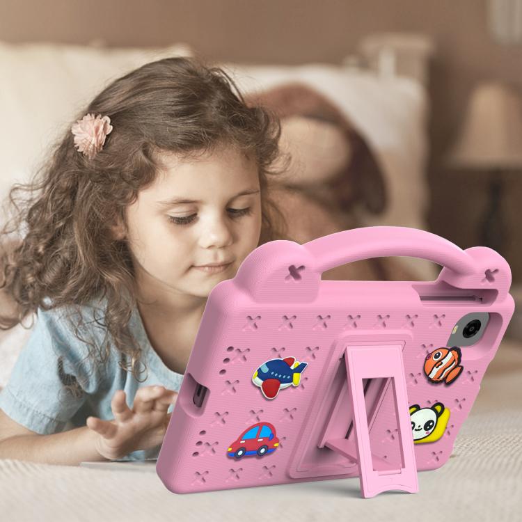 For Alldocube iPlay 50 Mini Pro 2023 8.4 Handle Kickstand Children EVA Shockproof Tablet Case(Pink) - CUBE by PMC TechLife | Online Shopping South Africa | PMC TechLife | Buy Now Pay Later Mobicred
