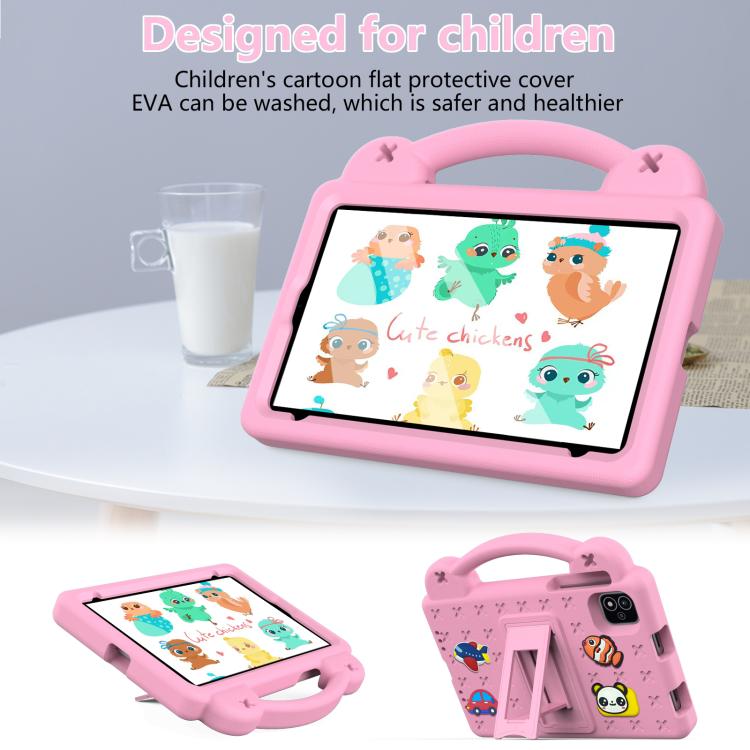 For NEC Lavie Tab T11 T1155 2024 Handle Kickstand Children EVA Shockproof Tablet Case(Pink) - Others by PMC TechLife | Online Shopping South Africa | PMC TechLife | Buy Now Pay Later Mobicred
