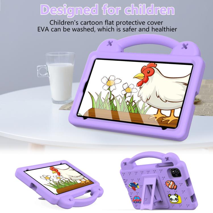 For NEC Lavie Tab T11 T1155 2024 Handle Kickstand Children EVA Shockproof Tablet Case(Light Purple) - Others by PMC TechLife | Online Shopping South Africa | PMC TechLife | Buy Now Pay Later Mobicred