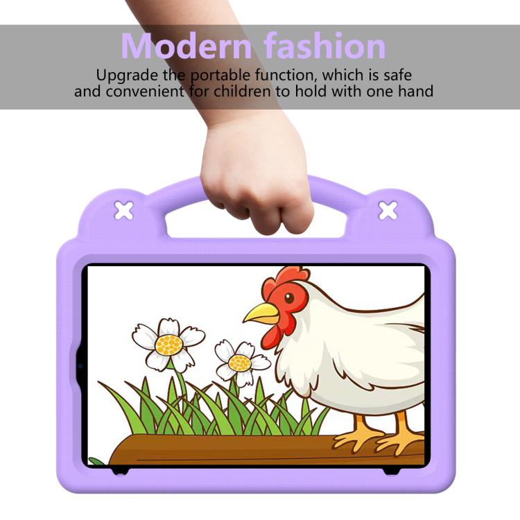 For NEC Lavie Tab T11 T1155 2024 Handle Kickstand Children EVA Shockproof Tablet Case(Light Purple) - Others by PMC TechLife | Online Shopping South Africa | PMC TechLife | Buy Now Pay Later Mobicred
