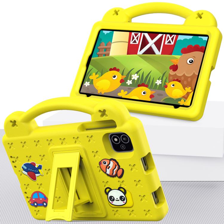 For NEC Lavie Tab T11 T1155 2024 Handle Kickstand Children EVA Shockproof Tablet Case(Yellow) - Others by PMC TechLife | Online Shopping South Africa | PMC TechLife | Buy Now Pay Later Mobicred