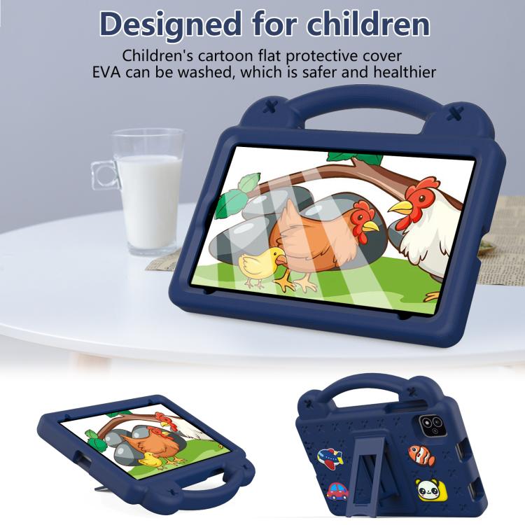 For NEC Lavie Tab T11 T1155 2024 Handle Kickstand Children EVA Shockproof Tablet Case(Navy Blue) - Others by PMC TechLife | Online Shopping South Africa | PMC TechLife | Buy Now Pay Later Mobicred