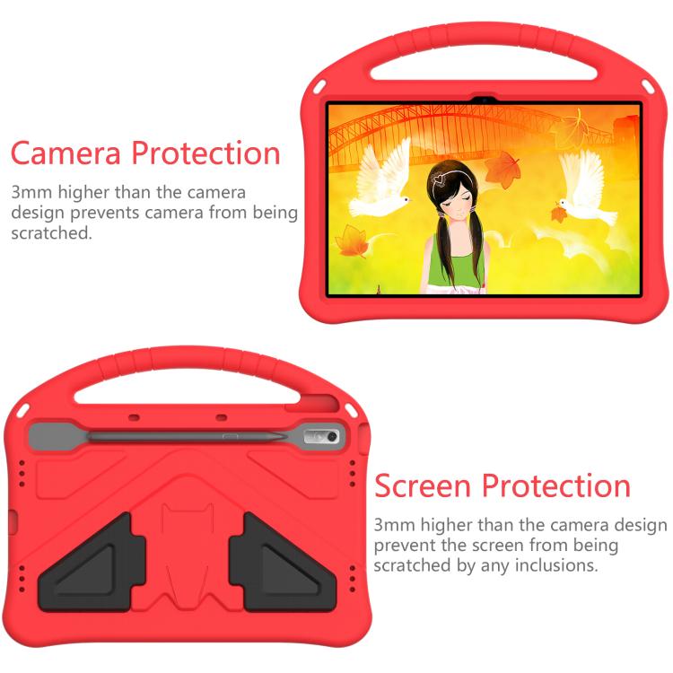 For NEC Lavie Tab T11 T1195  EVA Shockproof Tablet Case with Holder(Red) - Others by PMC TechLife | Online Shopping South Africa | PMC TechLife | Buy Now Pay Later Mobicred