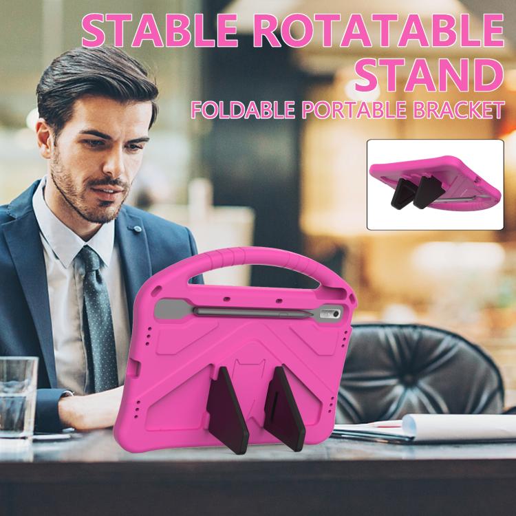 For NEC Lavie Tab T11 T1195  EVA Shockproof Tablet Case with Holder(Rose Red) - Others by PMC TechLife | Online Shopping South Africa | PMC TechLife | Buy Now Pay Later Mobicred