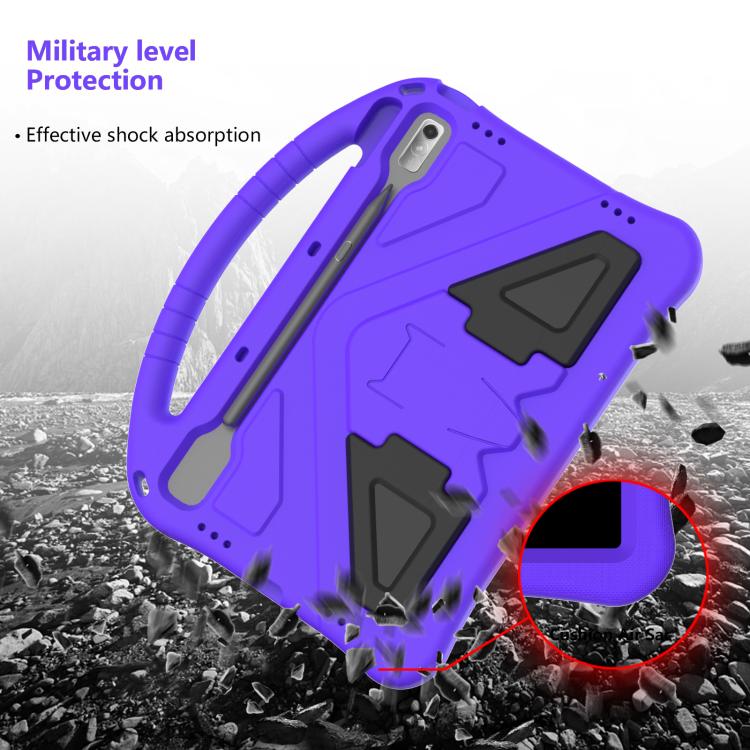 For NEC Lavie Tab T11 T1195  EVA Shockproof Tablet Case with Holder(Purple) - Others by PMC TechLife | Online Shopping South Africa | PMC TechLife | Buy Now Pay Later Mobicred
