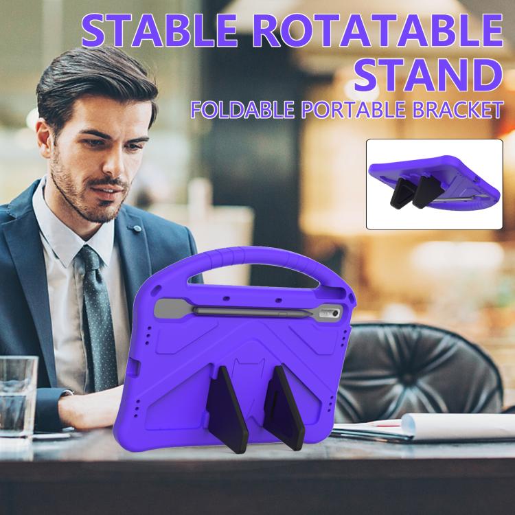 For NEC Lavie Tab T11 T1195  EVA Shockproof Tablet Case with Holder(Purple) - Others by PMC TechLife | Online Shopping South Africa | PMC TechLife | Buy Now Pay Later Mobicred