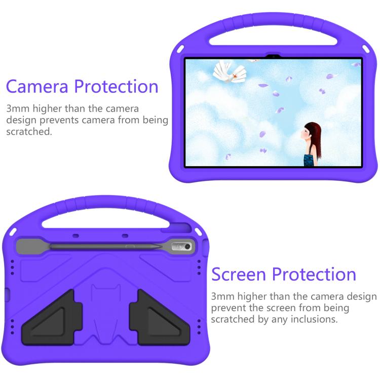 For NEC Lavie Tab T11  T1175FAS EVA Shockproof Tablet Case with Holder(Purple) - Others by PMC TechLife | Online Shopping South Africa | PMC TechLife | Buy Now Pay Later Mobicred
