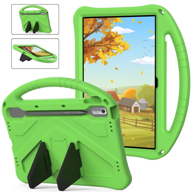 For NEC Lavie Tab T11  T1175FAS EVA Shockproof Tablet Case with Holder(Green) - free shipping - PMC TechLife - Order now!