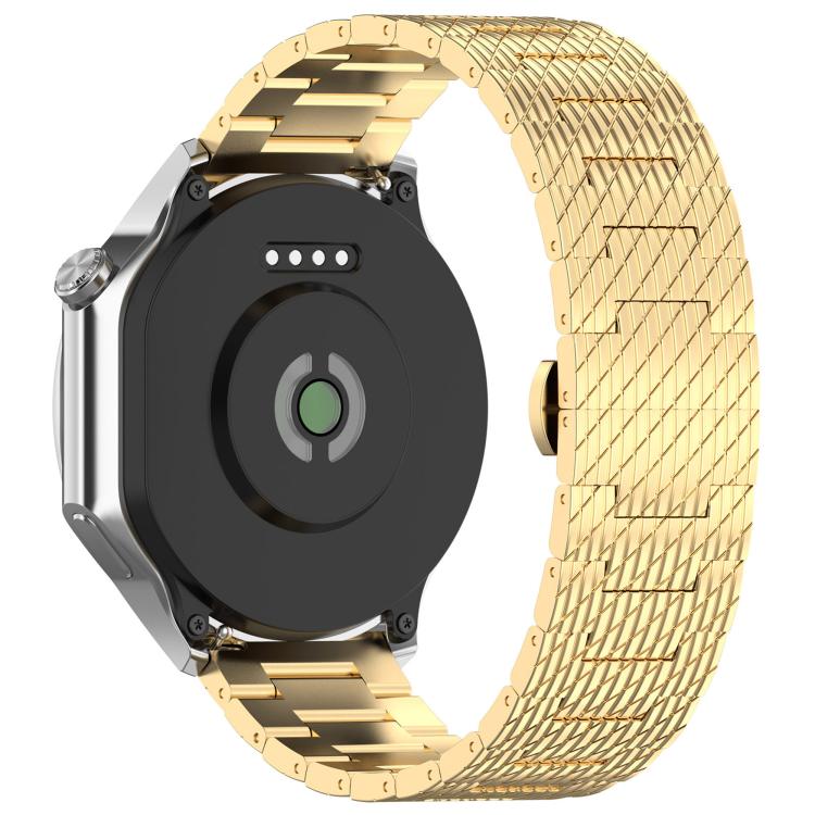 For OnePlus Watch 3 Twill Texture Stainless Steel Metal Watch Band(Gold) - free shipping - PMC TechLife - Order now!