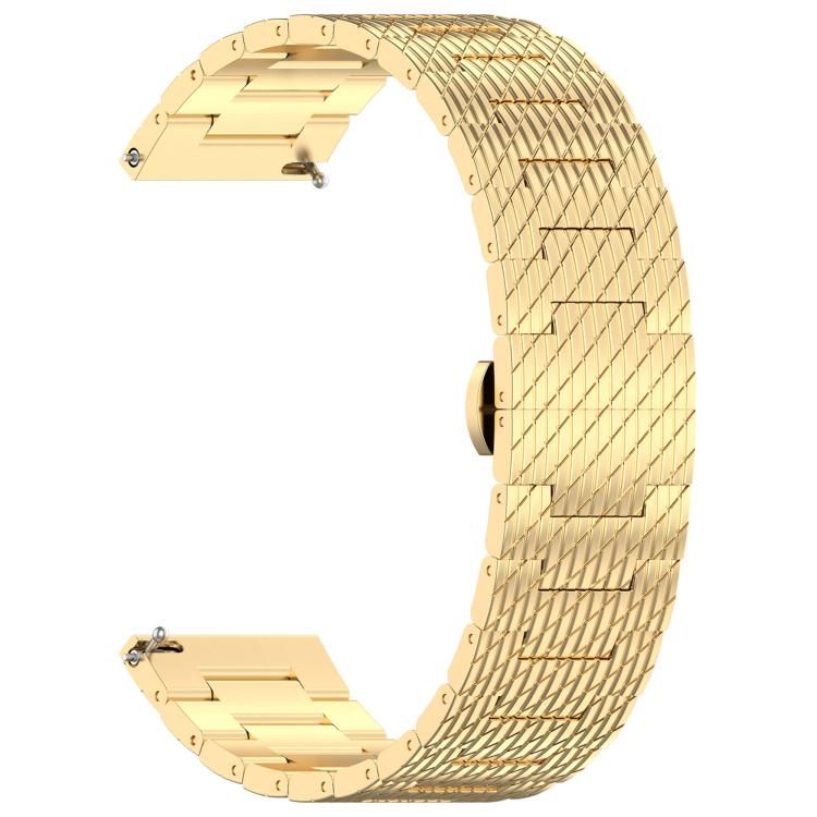 For OnePlus Watch 3 Twill Texture Stainless Steel Metal Watch Band(Gold) - free shipping - PMC TechLife - Order now!