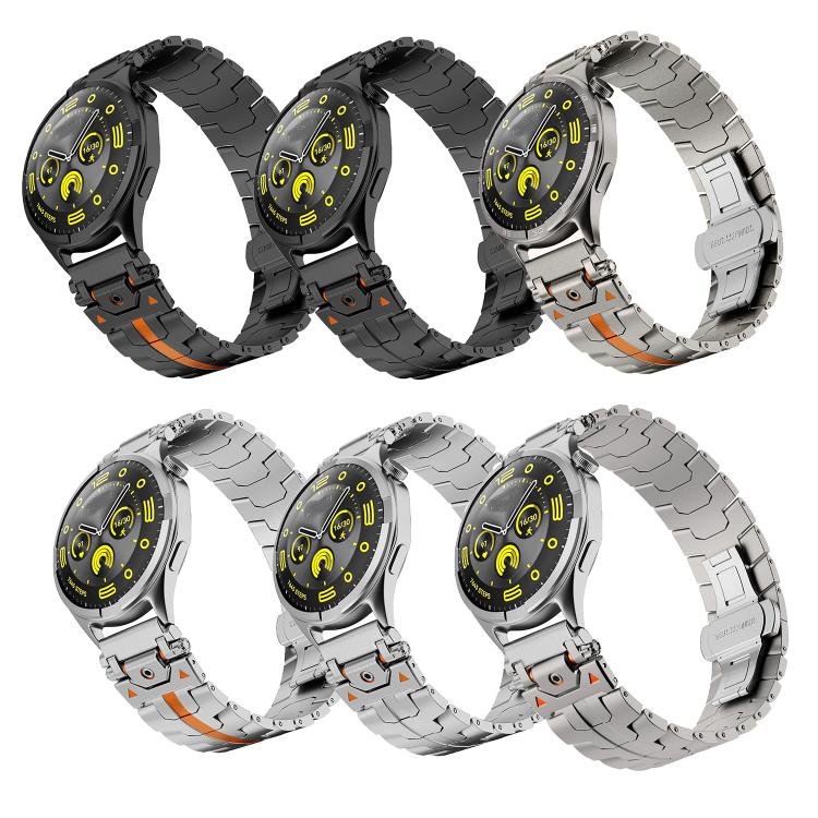 22mm Stainless Steel Butterfly Buckle Metal Watch Band(Silver) - free shipping - PMC TechLife - Order now!