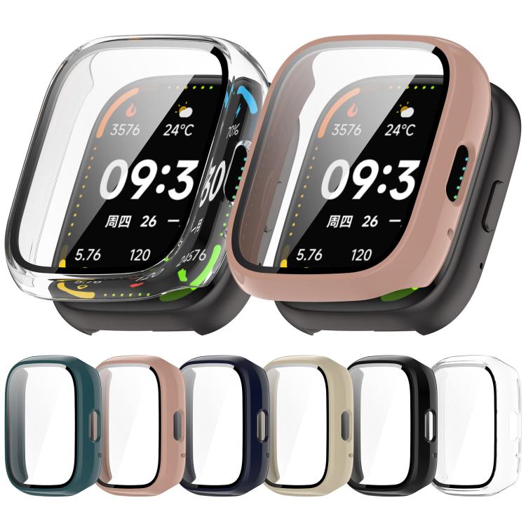 For Lexin Watch 3 Tempered Film Integrated PC Watch Protective Case(Cherry Pink) - Watch Case by PMC TechLife | Online Shopping South Africa | PMC TechLife | Buy Now Pay Later Mobicred