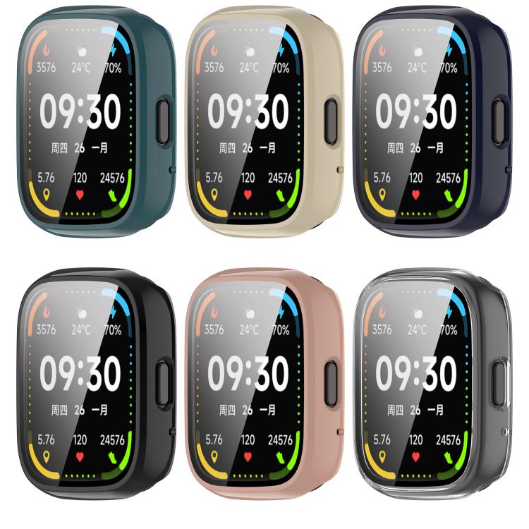 For Lexin Watch 3 Tempered Film Integrated PC Watch Protective Case(Cherry Pink) - Watch Case by PMC TechLife | Online Shopping South Africa | PMC TechLife | Buy Now Pay Later Mobicred