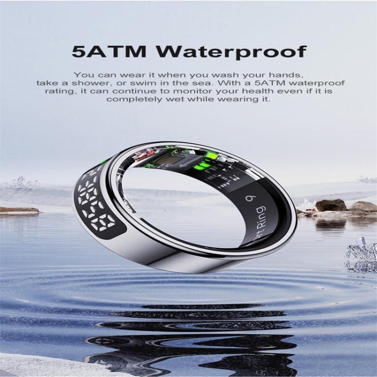 R11 SIZE 8 Smart Ring, Support Heart Rate / Blood Oxygen / Sleep / Multiple Sports Modes(Black) - free shipping - PMC TechLife - Order now!