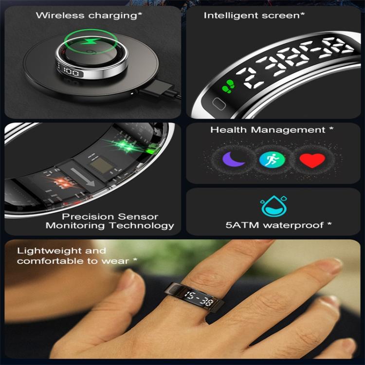 R11 SIZE 12 Smart Ring, Support Heart Rate / Blood Oxygen / Sleep / Multiple Sports Modes(Rose Gold) - free shipping - PMC TechLife - Order now!