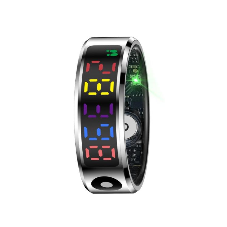 R12 SIZE 9 Smart Ring, Support Heart Rate / Blood Oxygen / Sleep / Multiple Sports Modes(Silver) - free shipping - PMC TechLife - Order now!