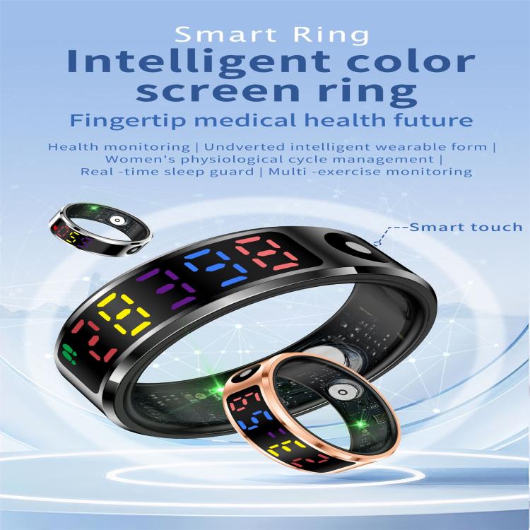 R12 SIZE 11 Smart Ring, Support Heart Rate / Blood Oxygen / Sleep / Multiple Sports Modes(Black) - free shipping - PMC TechLife - Order now!