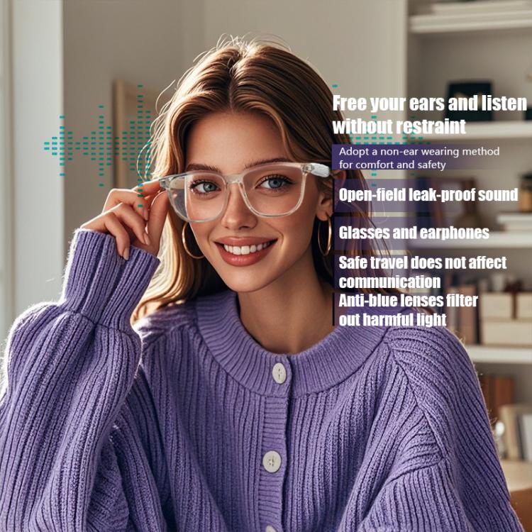 GS03 Smart Glasses, Support AI Smart Chip / Outdoor Sports / Bluetooth Call / Remote Control Photography(Black) - free shipping - PMC TechLife - Order now!