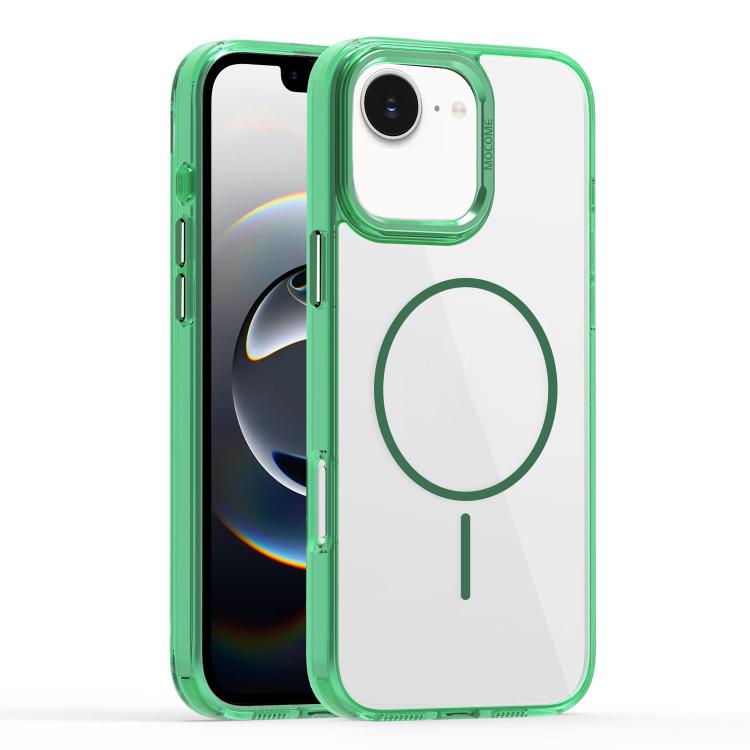 For iPhone 16e Star Shield Thin Circle MagSafe Phone Case(Green) - iPhone 16e Cases by PMC TechLife | Online Shopping South Africa | PMC TechLife | Buy Now Pay Later Mobicred