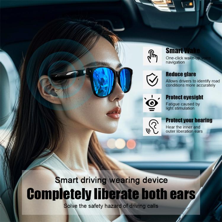 GS08 Smart Glasses, Support AI Smart Chip / Bluetooth Call / Smart Driving Navigatiion(Blue) - free shipping - PMC TechLife - Order now!