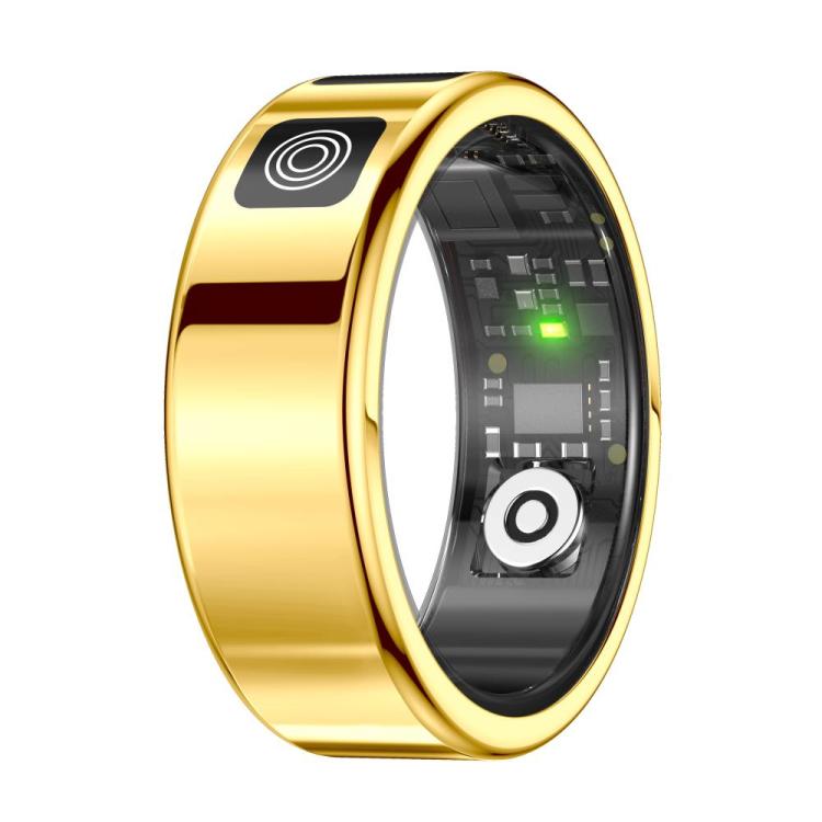 SR08 SIZE 8 Smart Ring, Support Hand Gestures Control / Health Monitoring / Multiple Sports Modes(Gold) - free shipping - PMc TechLife - Order now!