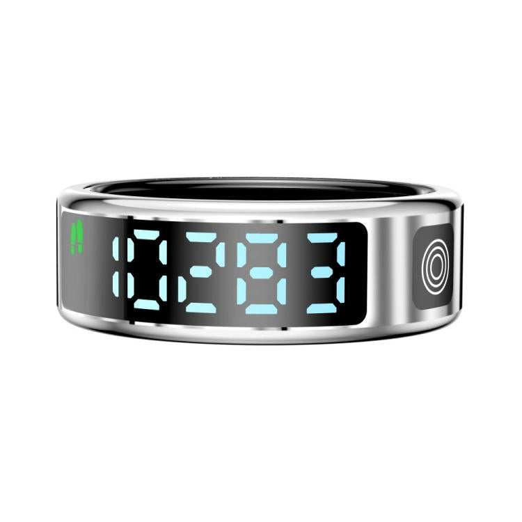 SR08 SIZE 8 Smart Ring, Support Hand Gestures Control / Health Monitoring / Multiple Sports Modes(Silver) - free shipping - PMc TechLife - Order now!