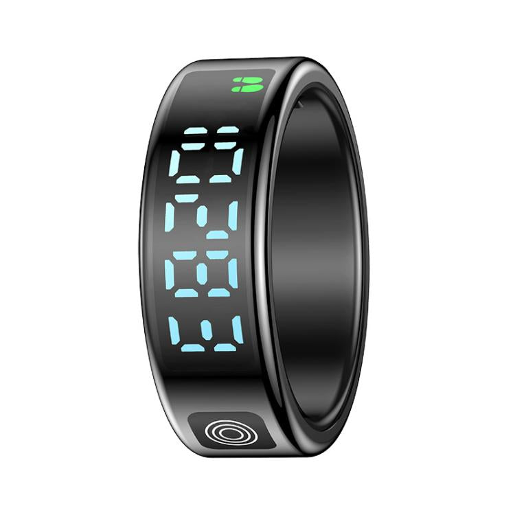 SR08 SIZE 11 Smart Ring, Support Hand Gestures Control / Health Monitoring / Multiple Sports Modes(Black) - free shipping - PMc TechLife - Order now!