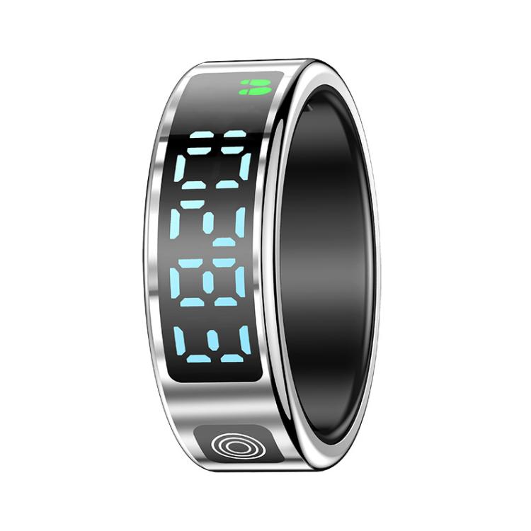 SR08 SIZE 12 Smart Ring, Support Hand Gestures Control / Health Monitoring / Multiple Sports Modes(Silver) - free shipping - PMc TechLife - Order now!