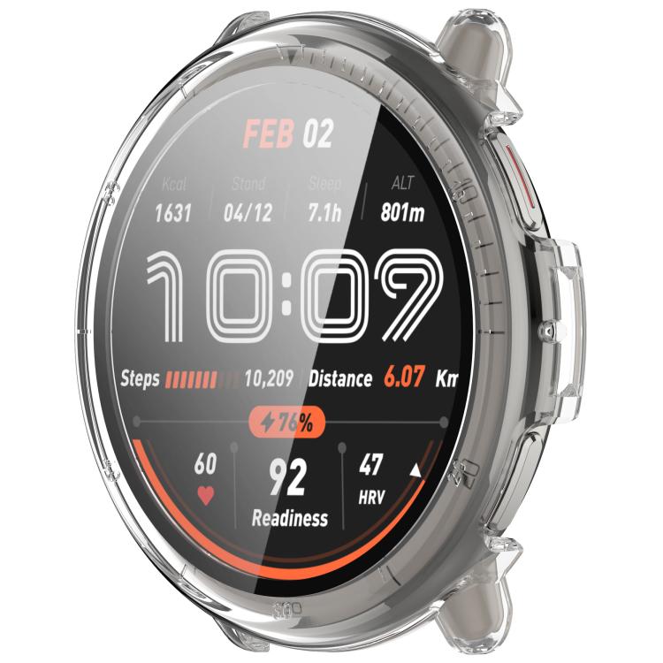 For Amazfit Active 2 A2437 Tempered Film Integrated PC Watch Protective Case(Transparent Color) - Watch Cases by PMC TechLife | Online Shopping South Africa | PMC TechLife | Buy Now Pay Later Mobicred