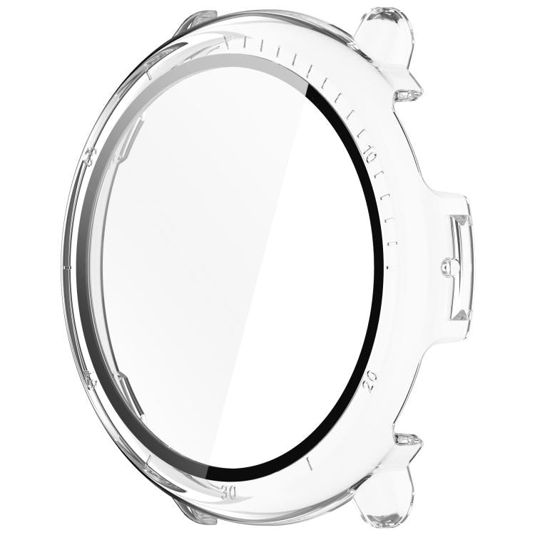 For Amazfit Active 2 A2437 Tempered Film Integrated PC Watch Protective Case(Transparent Color) - Watch Cases by PMC TechLife | Online Shopping South Africa | PMC TechLife | Buy Now Pay Later Mobicred