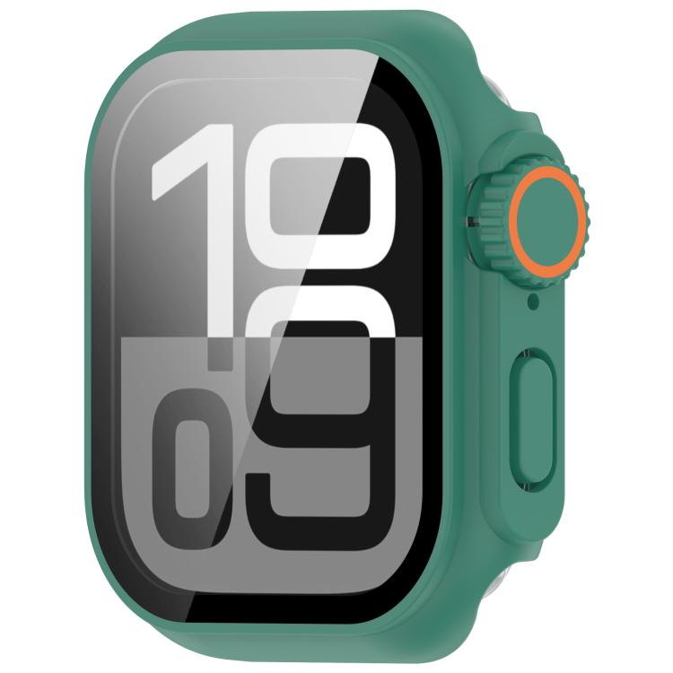 For Apple Watch Series 6/5/4/SE/SE2 40mm Change to Ultra 49mm Tempered Film Integrated PC Button Watch Case(Green) - free shipping - PMC TechLife - Order now!