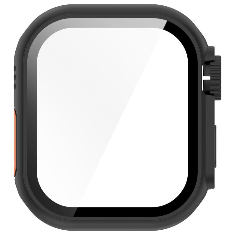 For Apple Watch Series 6/5/4/SE/SE2 40mm Change to Ultra 49mm Tempered Film Integrated PC Button Watch Case(Black) - Watch Cases by PMC TechLife | Online Shopping South Africa | PMC TechLife | Buy Now Pay Later Mobicred