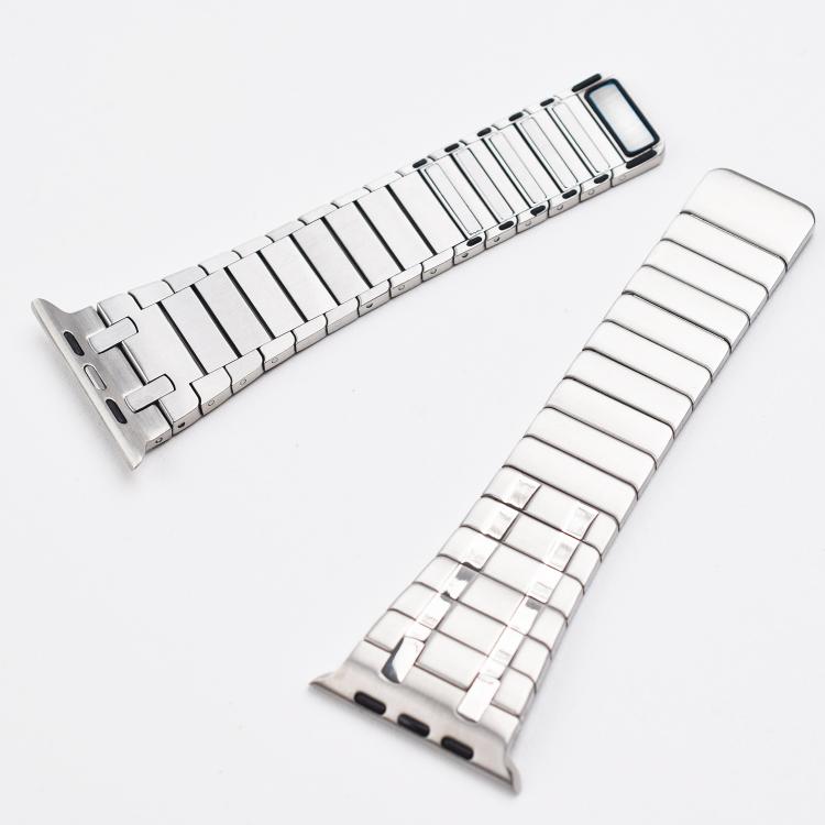 For Apple Watch 46mm / 49mm / 45mm / 44mm One Bead Magnetic Milan Stainless Steel Watch Band(Silver) - free shipping - PMC TechLife - Order now!
