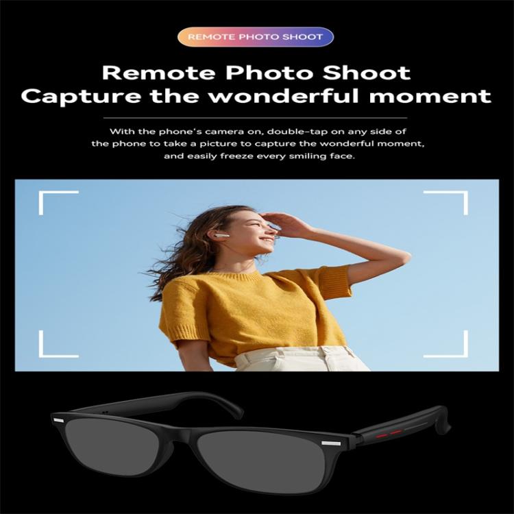 D13 Smart Glasses, Support Bluetooth Call / Bluetooth Music / Remote Control Photo(Black) - free shipping - PMC TechLife - Order now!