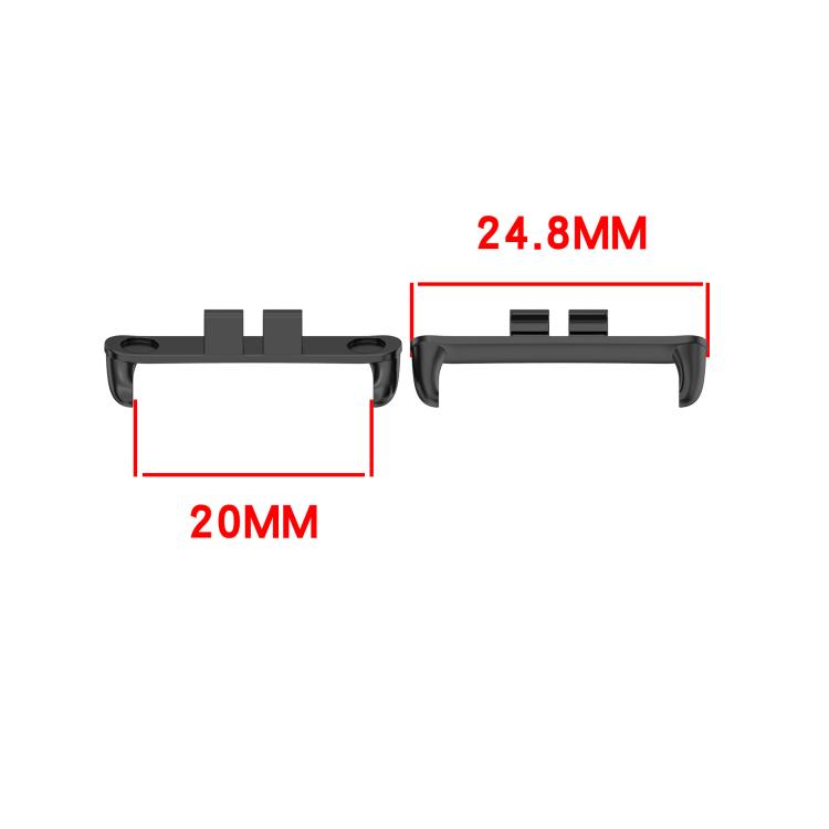 For Honor ROSSINI 2i 1 Pair Metal Head Watch Band Connector(Black) - free shipping - PMc TechLife - Order now!