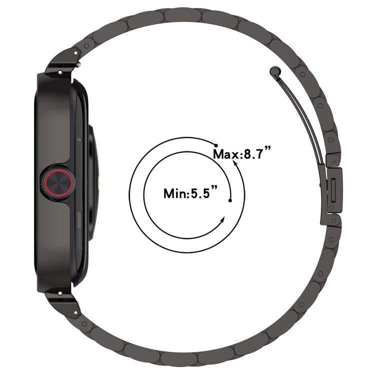 For vivo Watch GT Watch Frame Integrated Three Beads Stainless Steel Watch Band(Rose Gold) - free shipping - PMC TechLife - Order now!