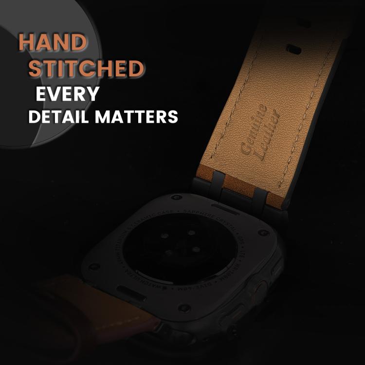 For Samsung Galaxy Watch Ultra 47mm Crazy Horse Leather Watch Band(Red Brown+Black Buckle) - Watch Bands by PMC TechLife | Online Shopping South Africa | PMC TechLife | Buy Now Pay Later Mobicred