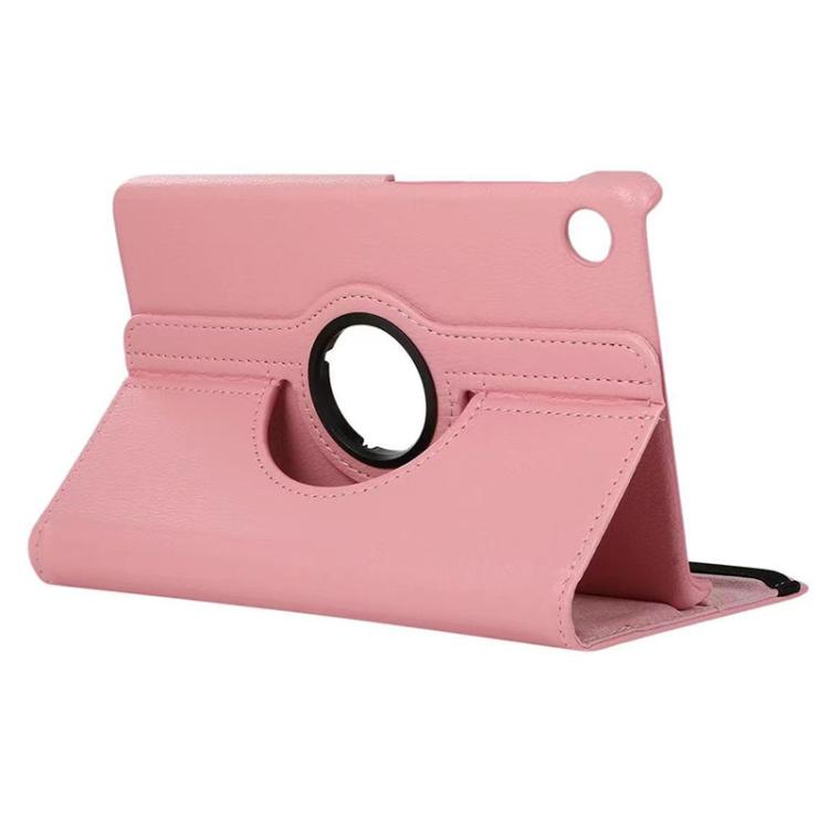For Samsung Galaxy Tab A9 8.7 ENKAY 360 Degree Rotation Litchi Leather Smart Tablet Case(Pink) - free shipping - PMc TechLife - Order now!