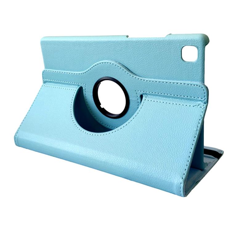 For Samsung Galaxy Tab A7 Lite 8.7 ENKAY 360 Degree Rotation Litchi Leather Smart Tablet Case(Light Blue) - free shipping - PMc TechLife - Order now!