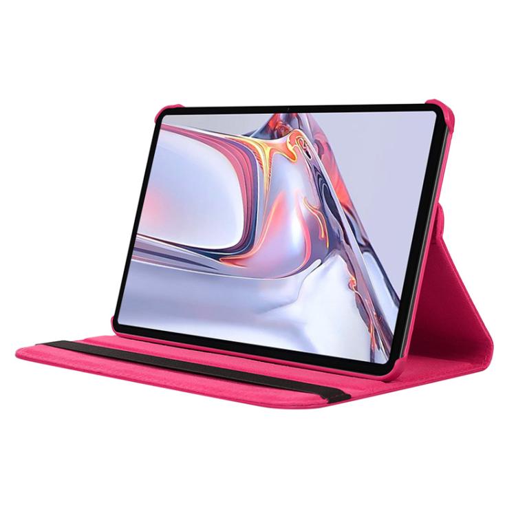 For Samsung Galaxy Tab A7 Lite 8.7 ENKAY 360 Degree Rotation Litchi Leather Smart Tablet Case(Rose Red) - free shipping - PMc TechLife - Order now!