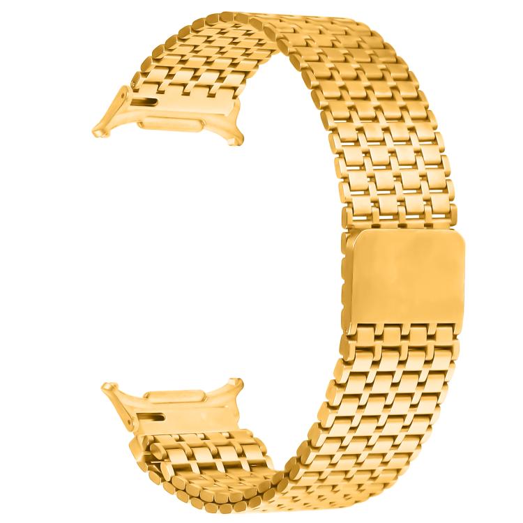 For Samsung Galaxy Watch Ultra 47mm Nine-beads Magnetic Buckle Stainless Steel Watch Band(Gold) - free shipping - PMC TechLife - Order now!