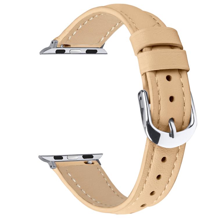 For Apple Watch 46mm / 49mm / 45mm / 44mm Small Waist PU Leather Watch Band(Camel Color) - Watch Bands by PMC TechLife | Online Shopping South Africa | PMC TechLife | Buy Now Pay Later Mobicred