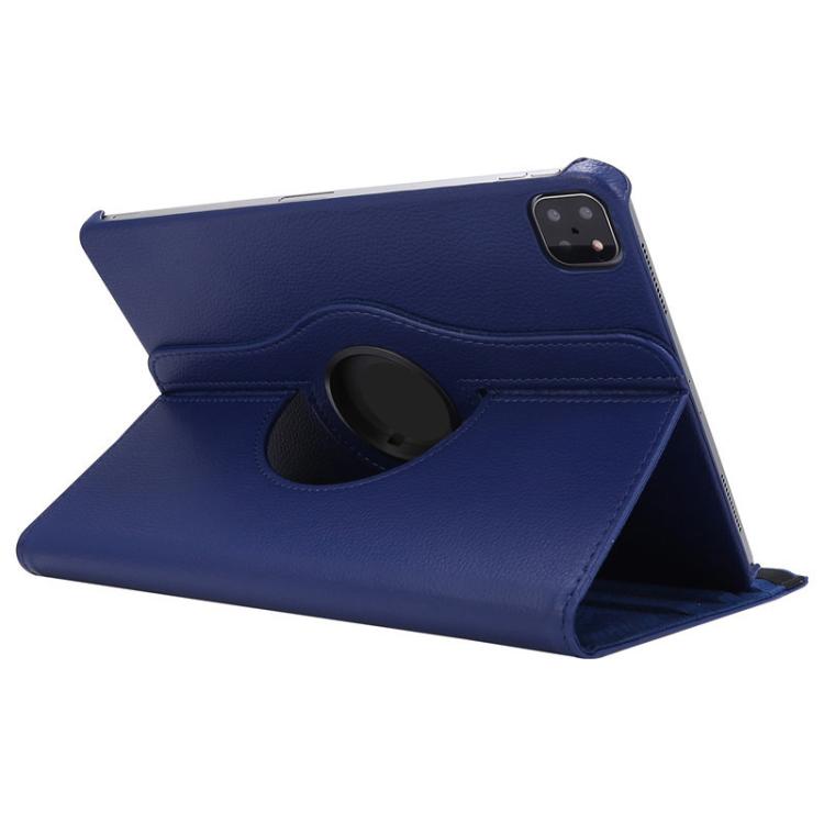 For iPad Air 11 2025 / 2024 / Air 10.9 2022 ENKAY 360 Degree Rotation Litchi Leather Smart Tablet Case(Dark Blue) - free shipping - PMc TechLife - Order now!