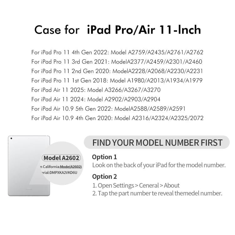 For iPad Air 11 2025 / 2024 / Air 10.9 2022 ENKAY 360 Degree Rotation Litchi Leather Smart Tablet Case(Light Blue) - free shipping - PMc TechLife - Order now!