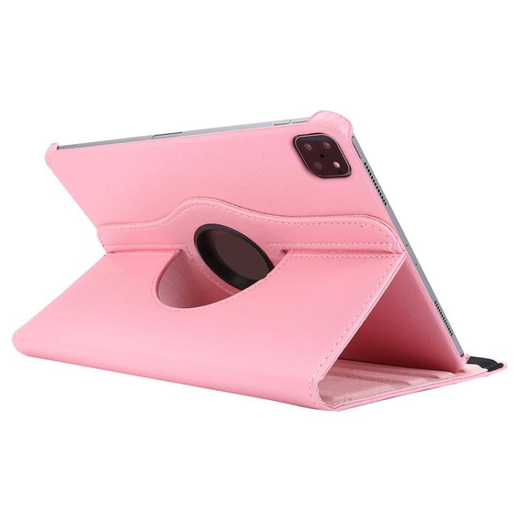For iPad Pro 11 2024 ENKAY 360 Degree Rotation Litchi Leather Smart Tablet Case(Pink) - free shipping - PMc TechLife - Order now!